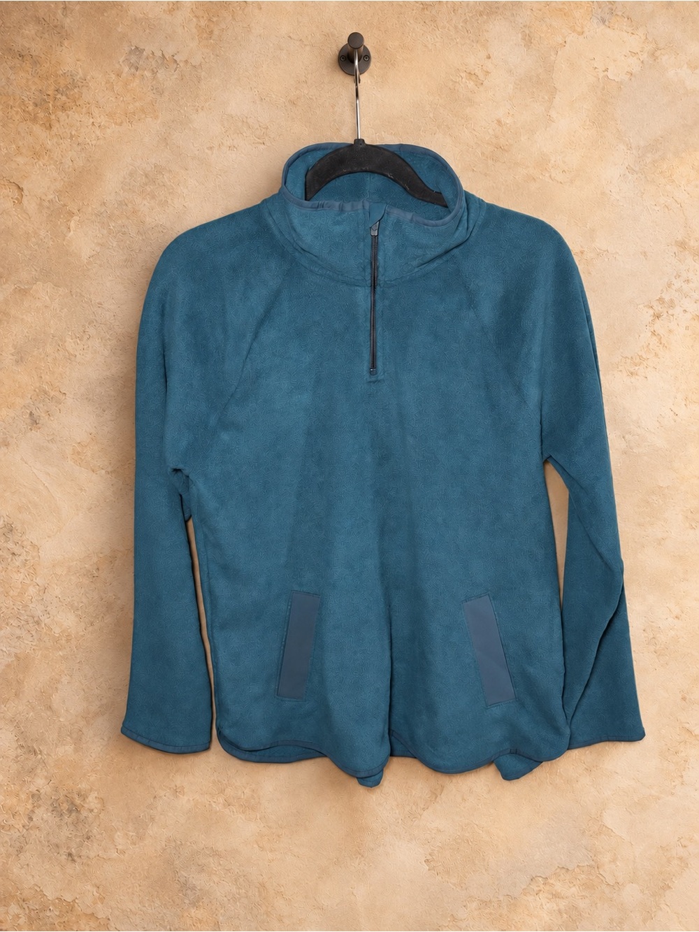 Tek Gear Essential Gear Teal Blue Quarter Zip Fleece Pullover L Gorpcore